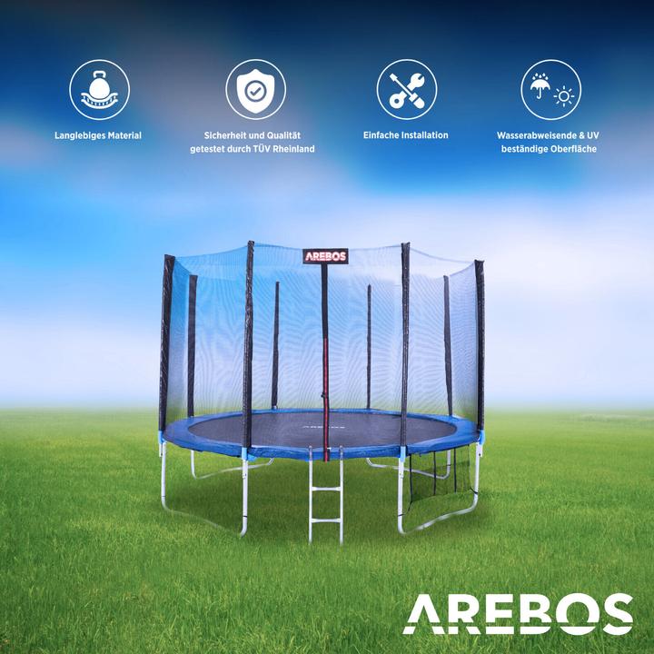 Produktbild Arebos Trampolin Randabdeckung und Sicherheitsnetz