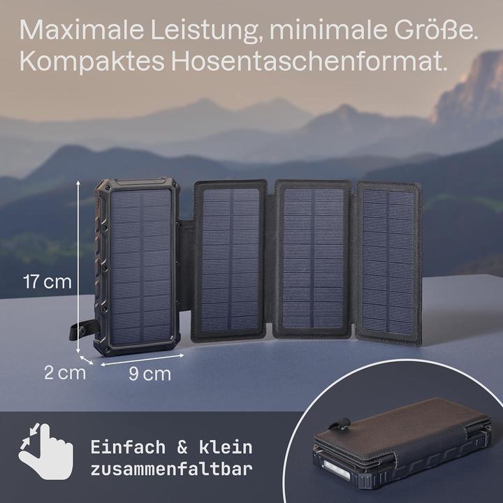 Produktbild Roboparts SP26W Handy-Solarladegerät für Camping und Outdoor (20000 mAh, 8 W)