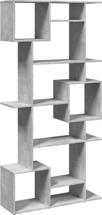 Actual product image VidaXL Bookcase Room divider Wall shelf Standing shelf Room divider Shelf Concrete grey (92 x 29 x 188 cm)