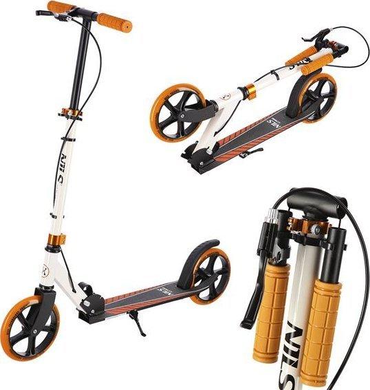 Nils eXtreme HM0107 white-orange coloured scooter