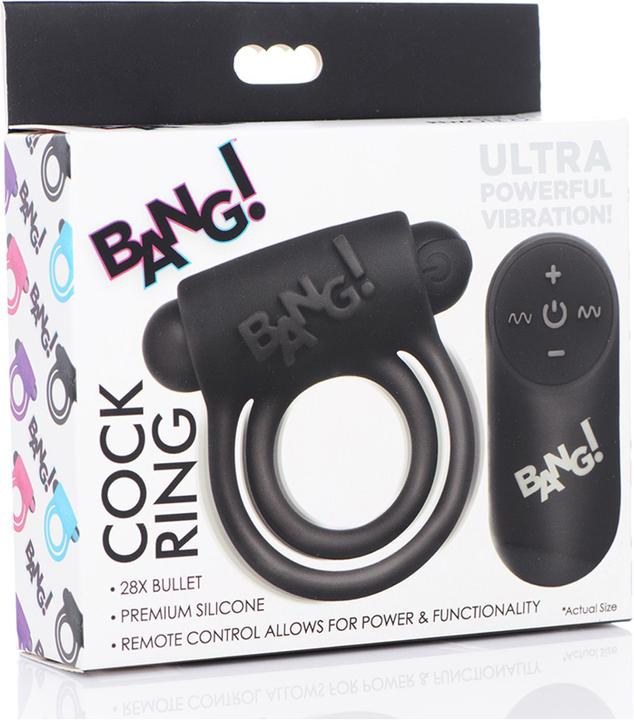 Image du produit XR Brands Bague et balle en silicone avec télécommande (7.70 cm)