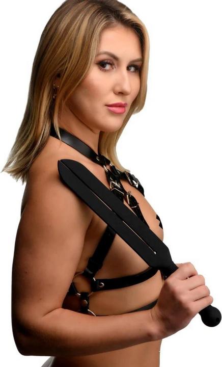 Image du produit Master Series Stung Silicone Tawse - Noir