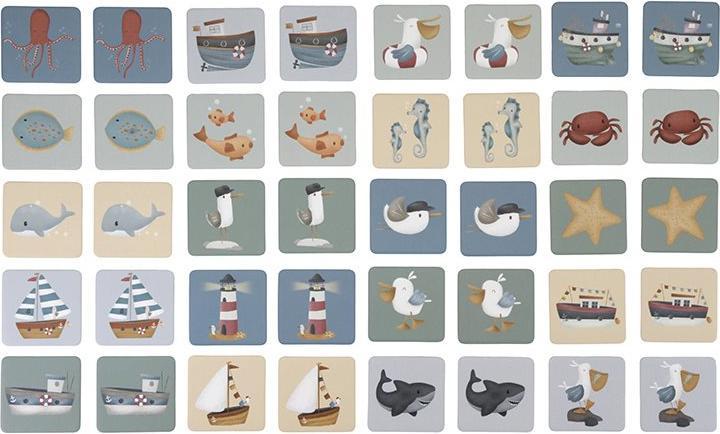 Produktbild Little Dutch Memo Sailors Bay Card Game Matching