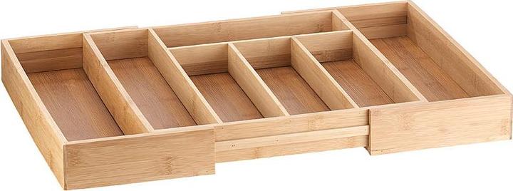 Produktbild Rosenstein & Söhne 2er-Set variable Bambus-Besteckeinsätze