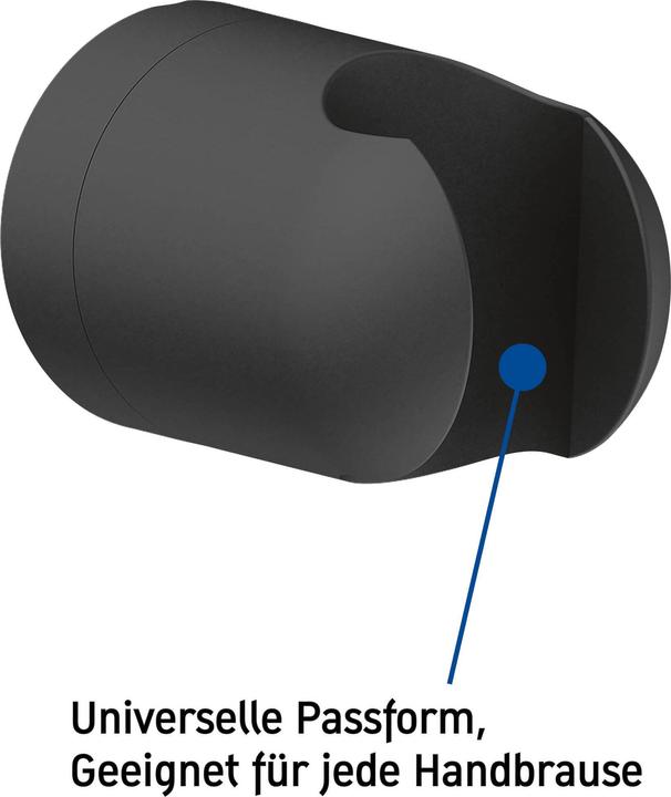 Produktbild Duravit Brausehalter schwarz matt