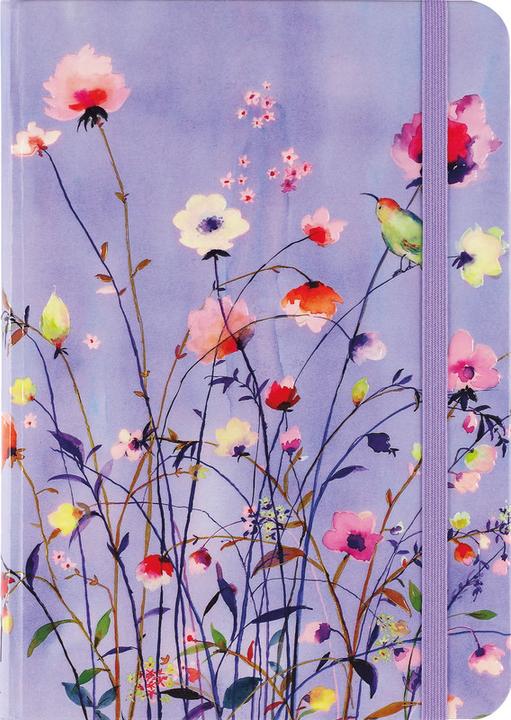 Actual product image Press Notebook Mini Lavender Flowers (127 x 177 mm, Lined, Hardcover)