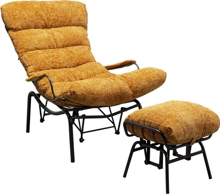 Produktbild Kare Design Sessel + Hocker Vienna Swing Gelb