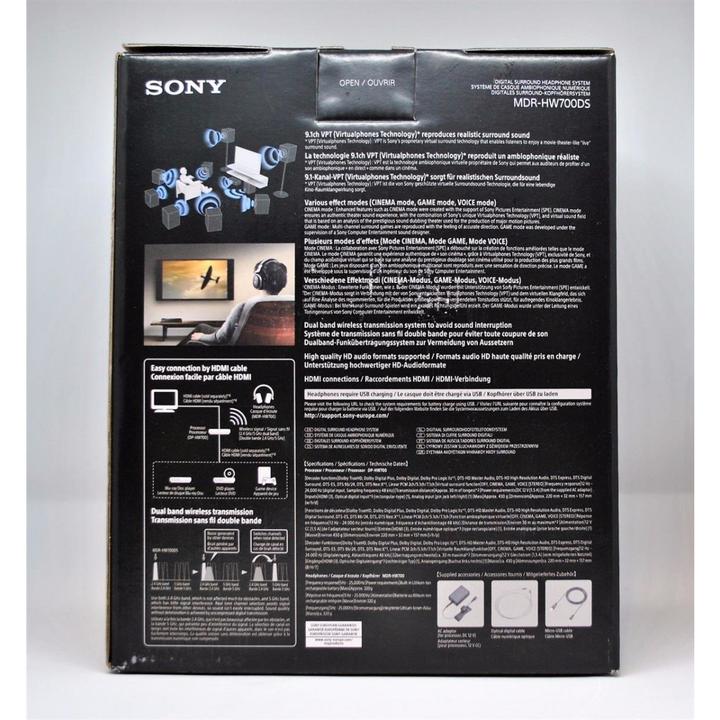 Actual product image Sony MDR-HW700DS Wireless Surround Headphones (12 h, Wireless)