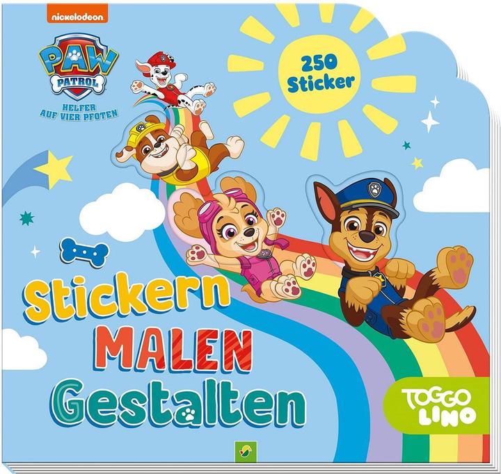 PAW Patrol - Stickern, Malen, Gestalten (Allemand, Éditions Schwager & Steinlein, 2021)