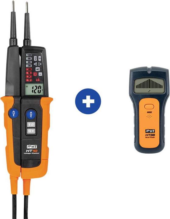 Actual product image HT Instruments Bipolar voltage tester Action package HT10 & HT36 Wall scanner (CAT IV 1000V)
