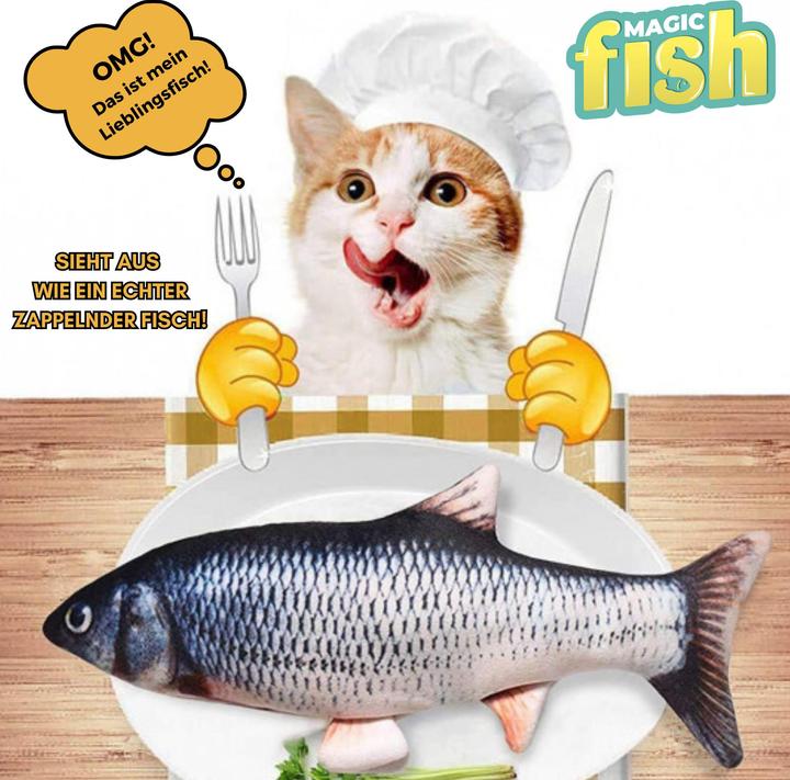 Produktbild Best direct Magic Fish (Plüschspielzeug Katze)
