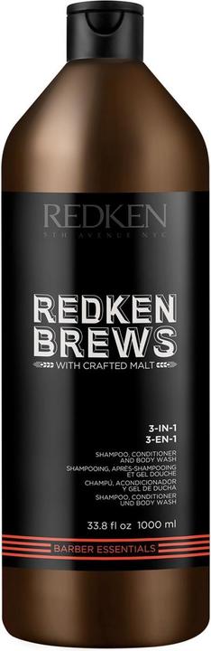 Actual product image Redken BREWS - 3-in-1 (1000 ml, Liquid shampoo)