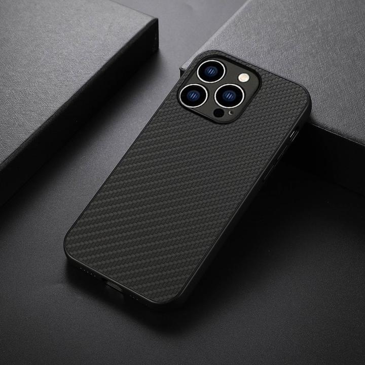 Immagine prodotto Ueli Express iPhone 14 Pro Custodia sottile in gomma TPU Carbon Optics Nero (Apple iPhone 14 Pro)