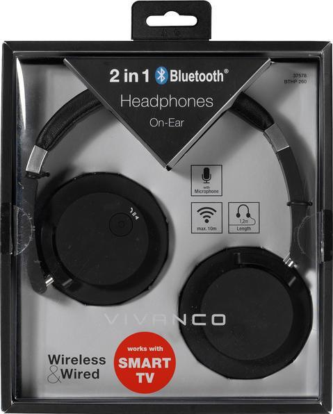Produktbild Vivanco 2in1 Bluetooth Headphone (10 h, Kabelgebunden)