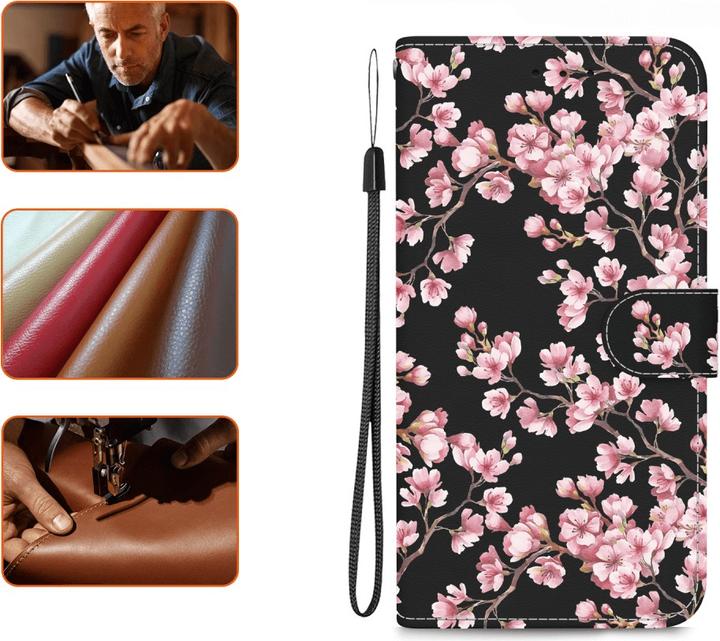Immagine prodotto Cover-Discount Galaxy S25 - Tasche Hülle mit Blüten Motiv (Samsung Galaxy S25)