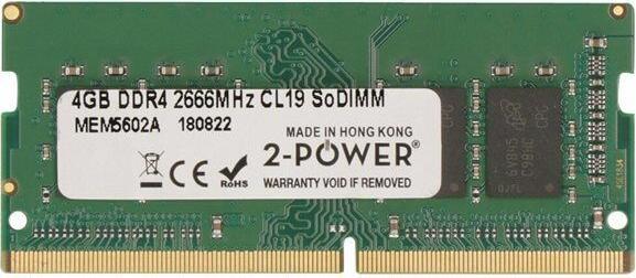 Produktbild 2-Power Value 4GB DDR3 1600MHz 1.5V DIMM (1 x 4GB, 2666 MHz, DDR3-RAM, SO-DIMM)