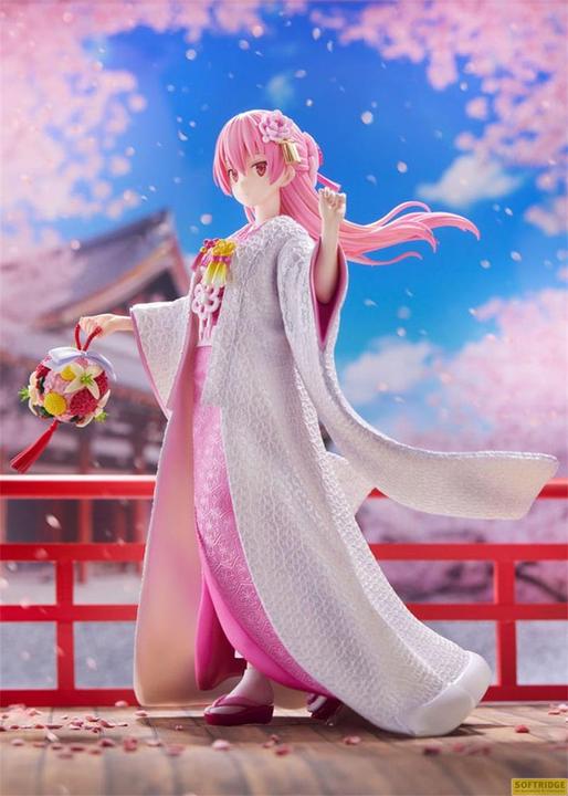 Actual product image Furyu TONIKAWA: Over The Moon For You PVC Statue 1/7 Tsukasa Yuzaki Shiromuku 23 cm