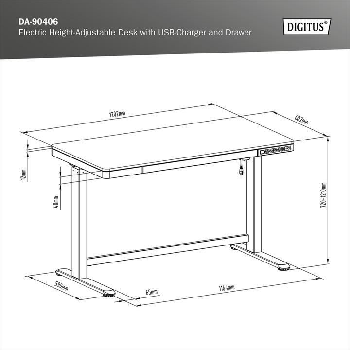 Produktbild Digitus Markus (120 x 60 cm)