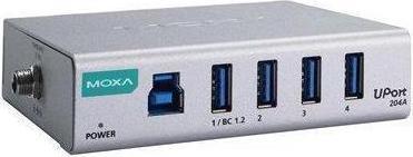 Produktbild Moxa UPORT 204A - 4-Port-USB 3.2-Hubs für allgemeine Zwecke (USB-A, 4 Ports)