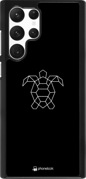 Actual product image PhoneLook Cover Turtles lines on black (Samsung Galaxy S22 Ultra)