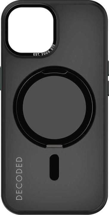 Actual product image Decoded Recycled Plastic Loop Stand Backcover iPhone 15 Black (Apple iPhone 15)