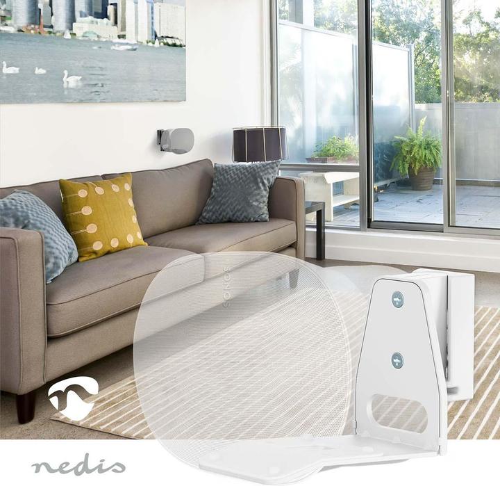 Actual product image Nedis Speaker holder - Compatible with: Sonos Era300 - wall - 5 kg - swivel/tilt - tiltable (1 pcs., Wall installation, Tiltable, Rotatable)