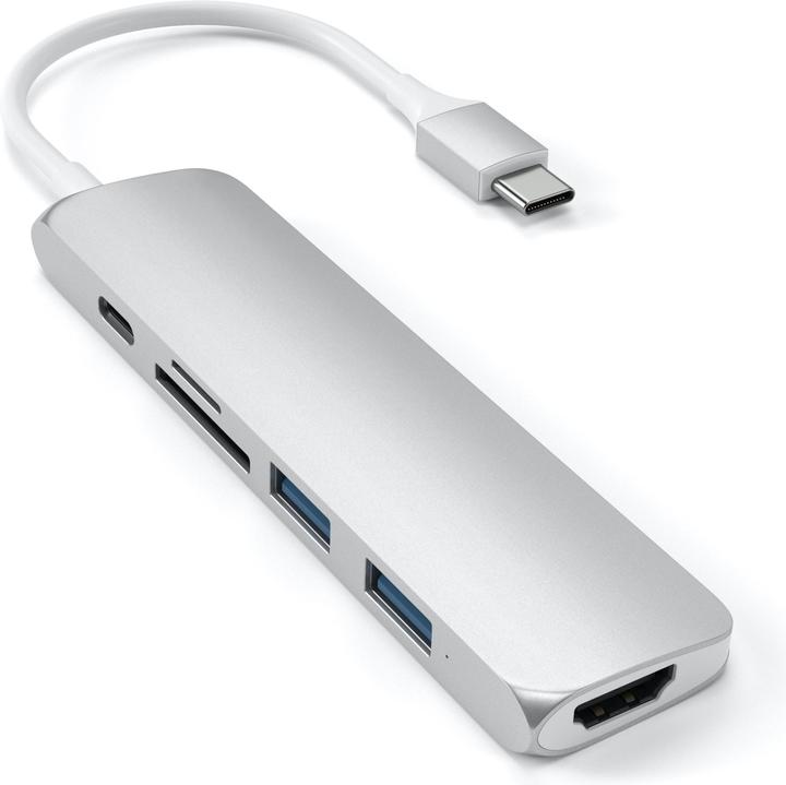 Satechi USB-C Slim Multiport V2 (USB-C, 6 Ports)