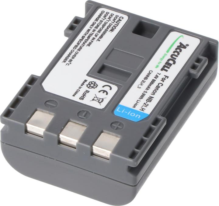 Image du produit AccuCell Batterie compatible Canon NB-2LH, NB-2L Li-Ion, 800mah