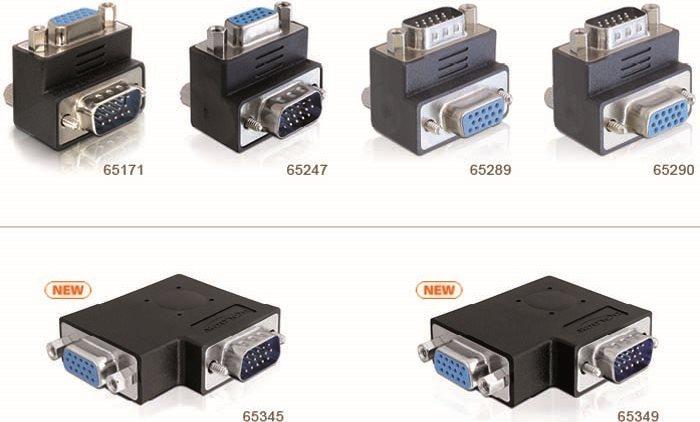 Produktbild Delock Adapter VGA Buchse auf VGA Stecker 90ø (VGA)