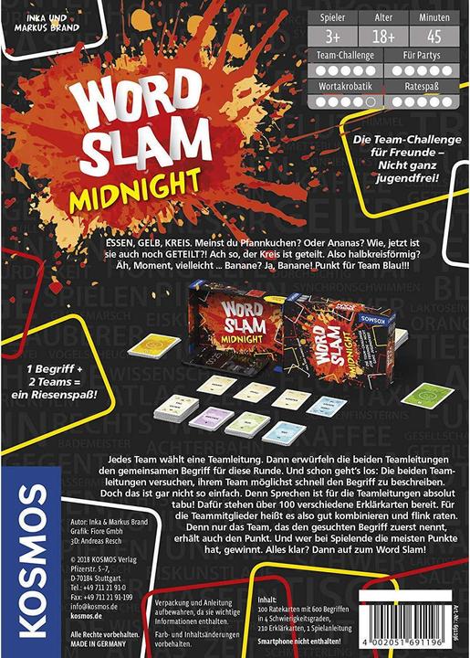 Actual product image Kosmos Game Word Slam Midnight (German)