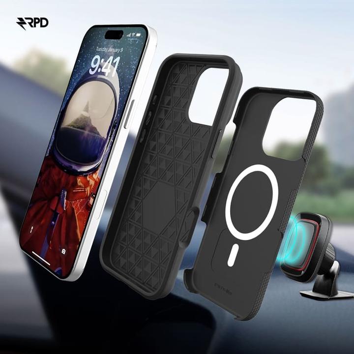 Immagine prodotto RPD iPhone 11 - Custodia Rugged Armor per esterni con MagSafe, nera (Apple iPhone 11)