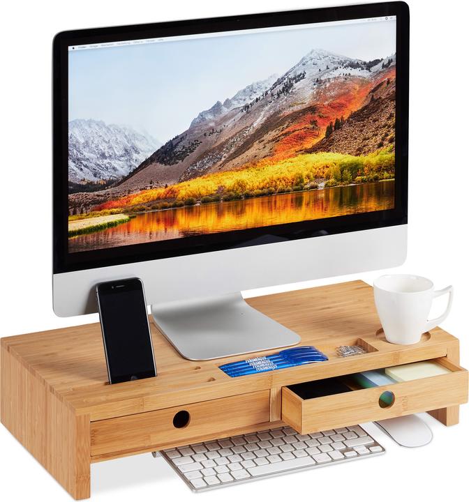 Actual product image Relaxdays Display Stand with 2 Drawers