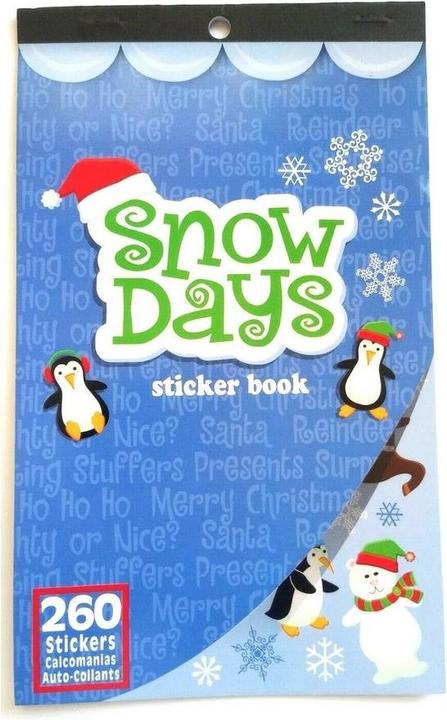 Actual product image Generic Snow Days Christmas Sticker Book
