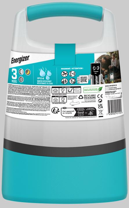 Actual product image Energizer E304157500 Hybrid Powered LED camping lantern 1250lm battery-powered Door