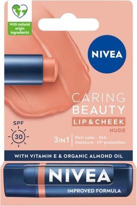 NIVEA Caring Beauty 3in1 Nude Lippenstift 4.8g
