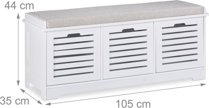 Produktbild Relaxdays Sitzbank (105 cm)