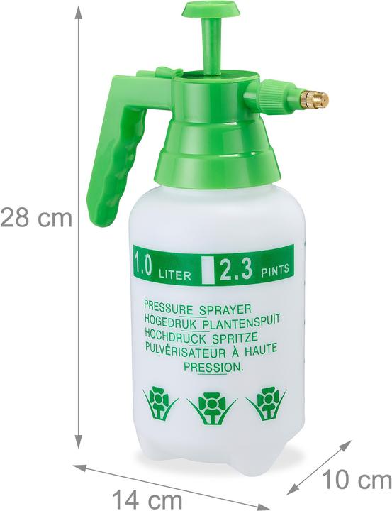 Actual product image Relaxdays Pressure Sprayer (1 l)