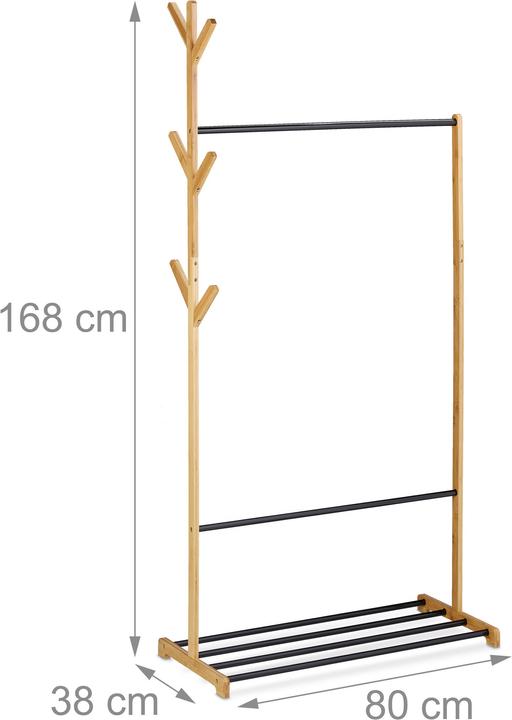 Actual product image Relaxdays Coat rack