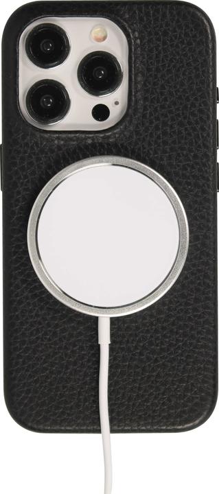 Actual product image PhoneLook Cover Fully grained luxury calfskin with metal buttons and MagSafe (Apple iPhone 15 Pro Max)