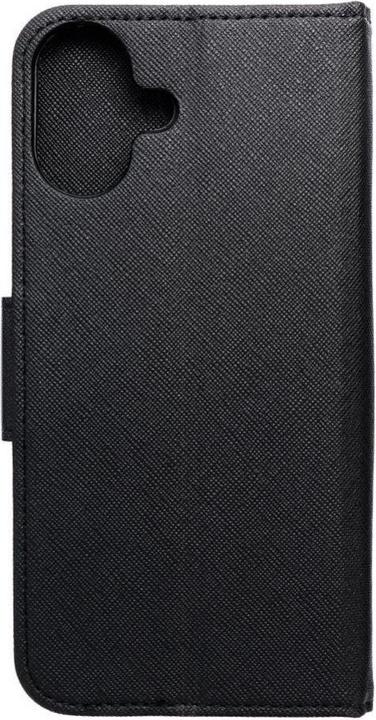 Actual product image OEM Book case FANCY Book case for IPHONE 16 Plus black (Apple iPhone 16 Plus)