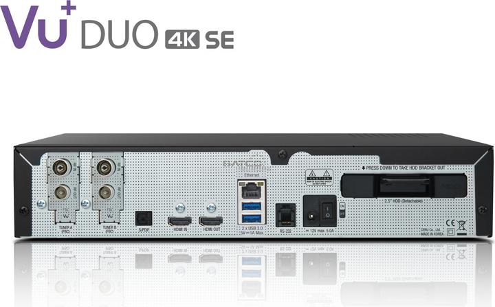 Immagine prodotto Vu+ Duo 4K SE (4 GB, 2x DVB-C/T2 (doppio), Albero CI)