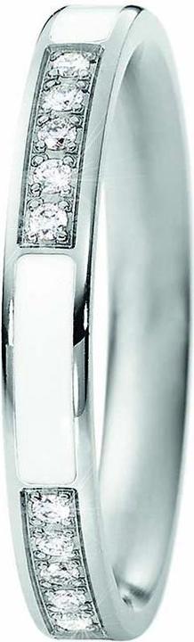 Image du produit Xen Bague avec 20 brillants 0,20 ct. et céramique blanche (52)