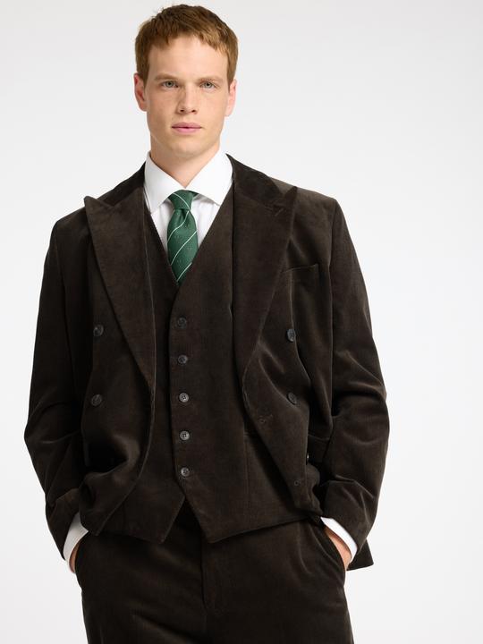 Image du produit Selected Homme Regular Fit Blazer à double boutonnage en velours côtelé (50)