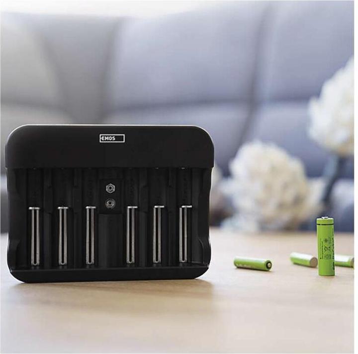 Actual product image Emos Battery charger BCN-60U (1 pcs., C, D, AA, AAA, Battery + charger)