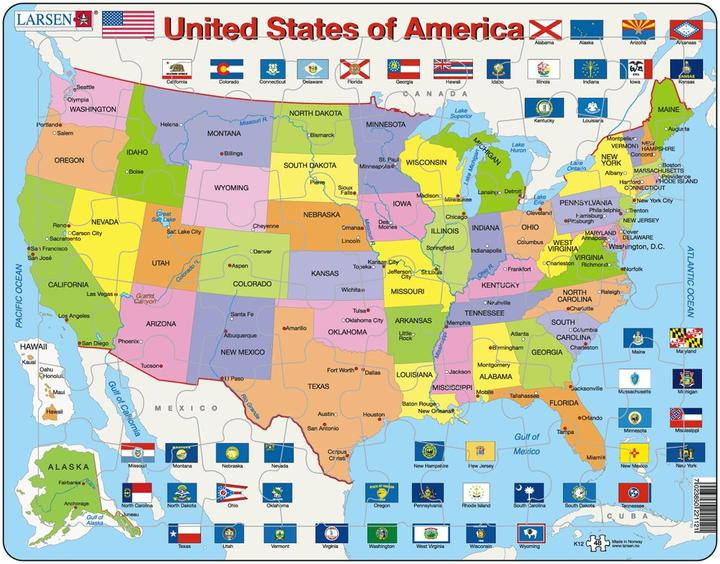 Produktbild Larsen USA (politisch) (48 Teile)