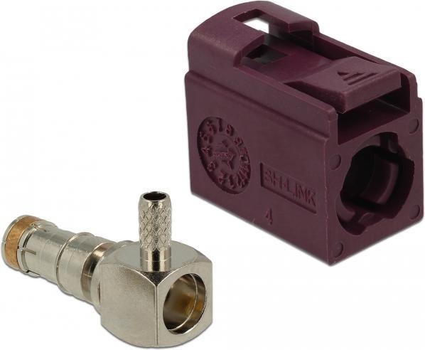 Produktbild Delock FAKRA D jack 90° for crimping (Antennenkabel)
