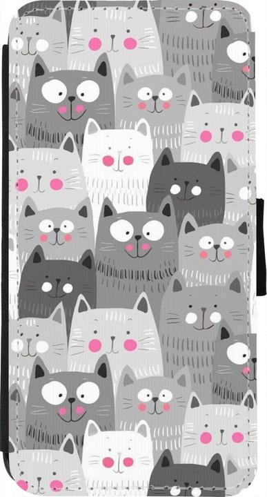 Actual product image PhoneLook Cover Wallet Black Cat Flocks (Apple iPhone 7)