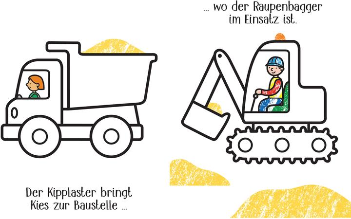 Produktbild Kleine Kreativ-Werkstatt – Mein Ganz-einfach-Ausmalen-Koffer: Dinos, Lastwagen, Superkids