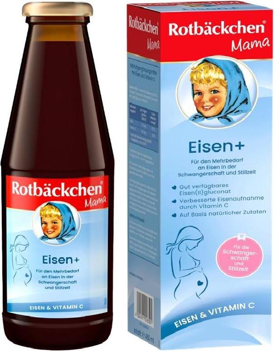 Produktbild Rabenhorst Rotbäckchen Mama + Eisen, 450 ml (1 Stück, 813 g)