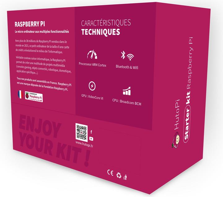 Produktbild HutoPi Raspberry Pi 4 2GB Starter Kit